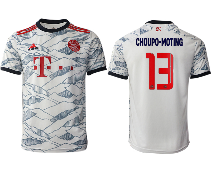 Men 2021-2022 Club Bayern Munich Second away aaa version white #13 Soccer Jersey